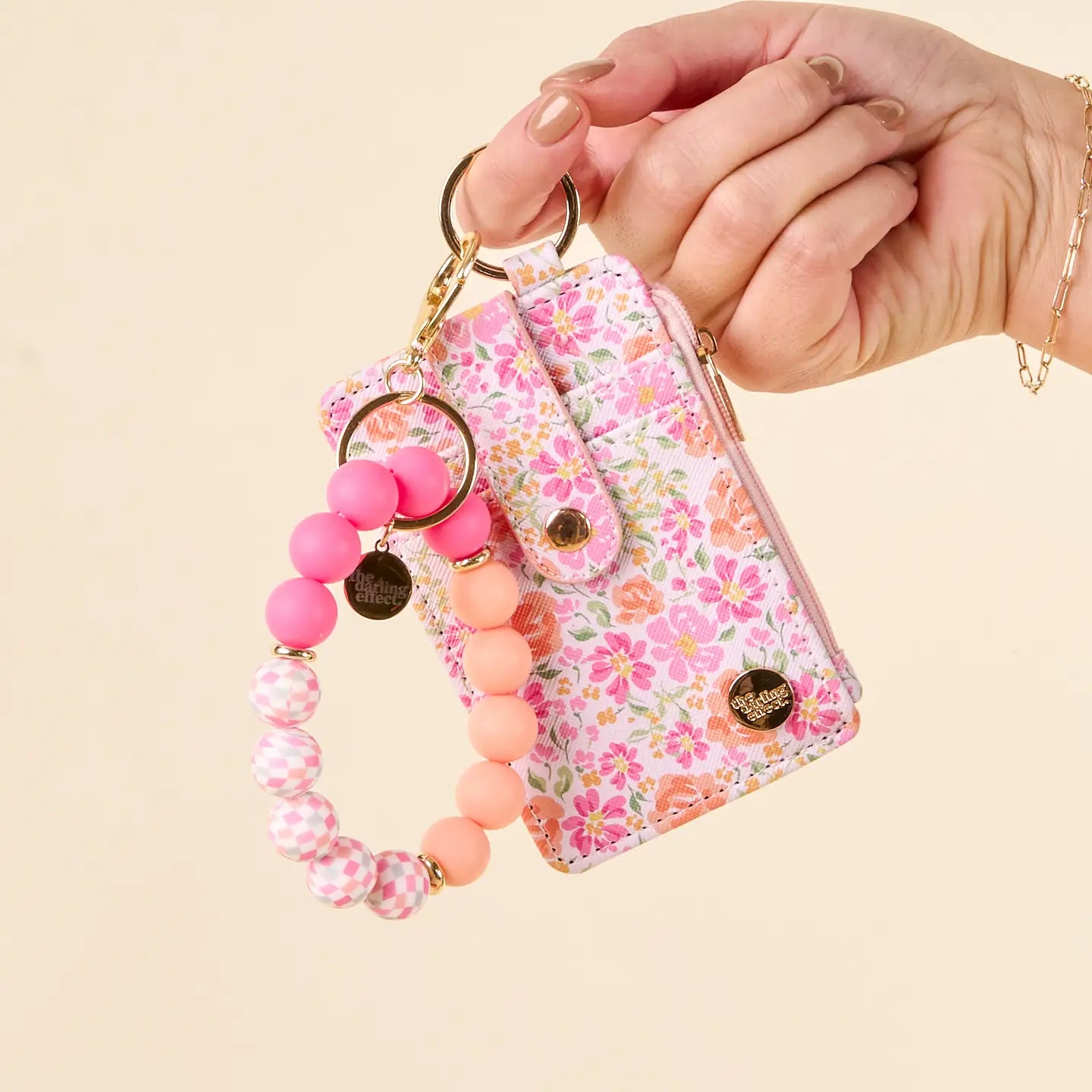 Keychain Wallet - Garden Pink