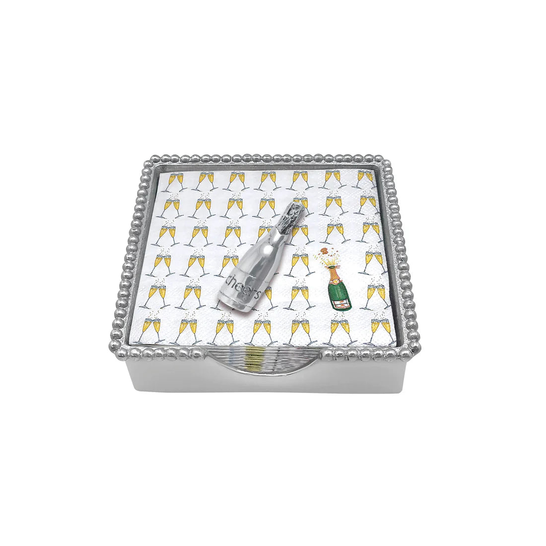 Champagne Beaded Napkin Set