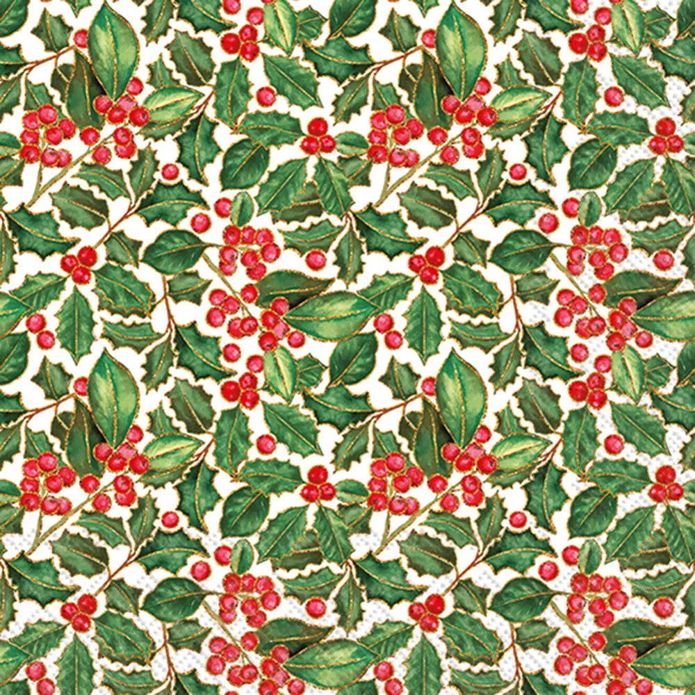 Cocktail Napkins - Holly