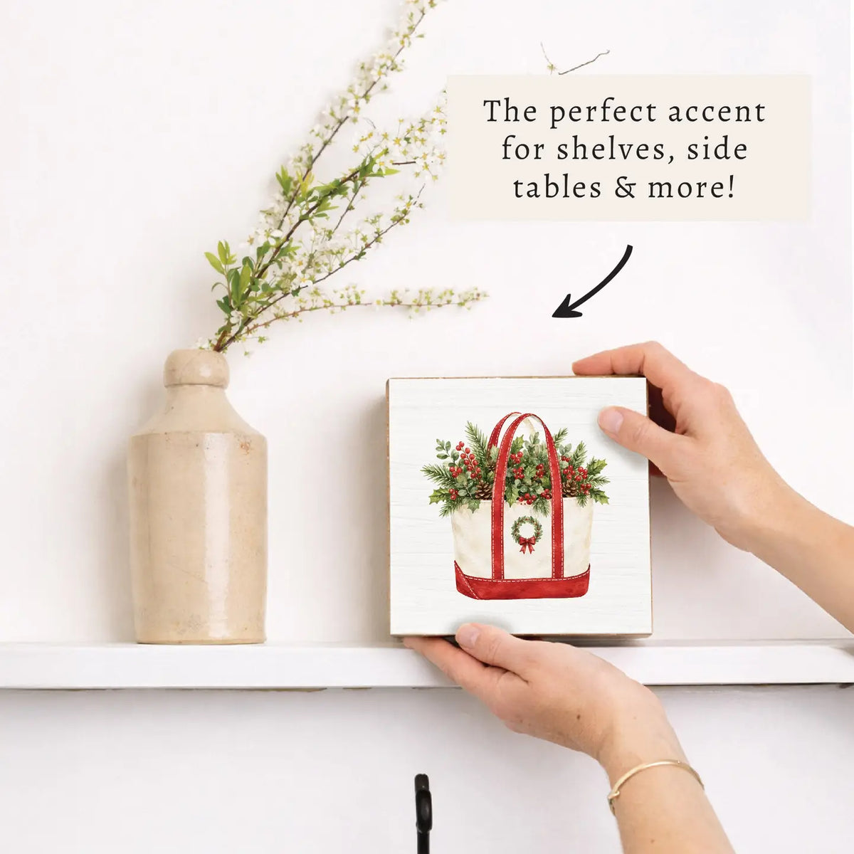 Block - Christmas Boat Tote