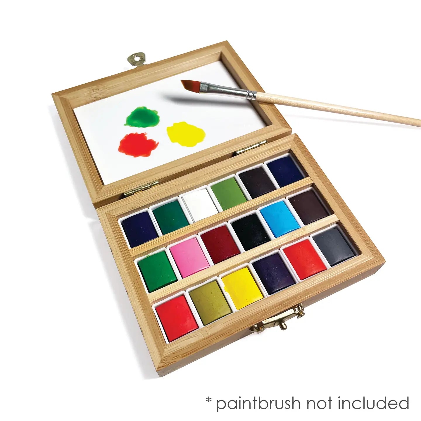 Watercolor Set In Bamboo Box