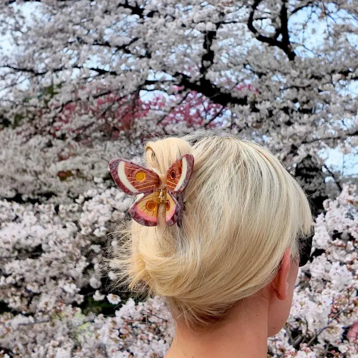 Hair Clip - Silk Moth