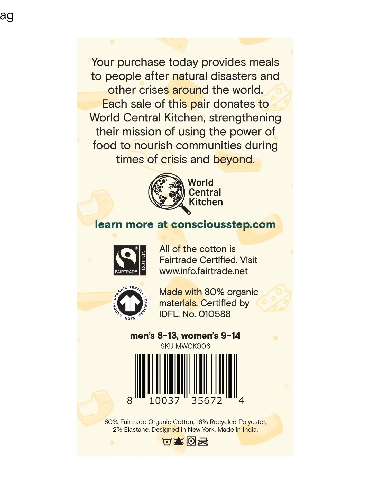 Socks That Provide Meals - Gray Cheese