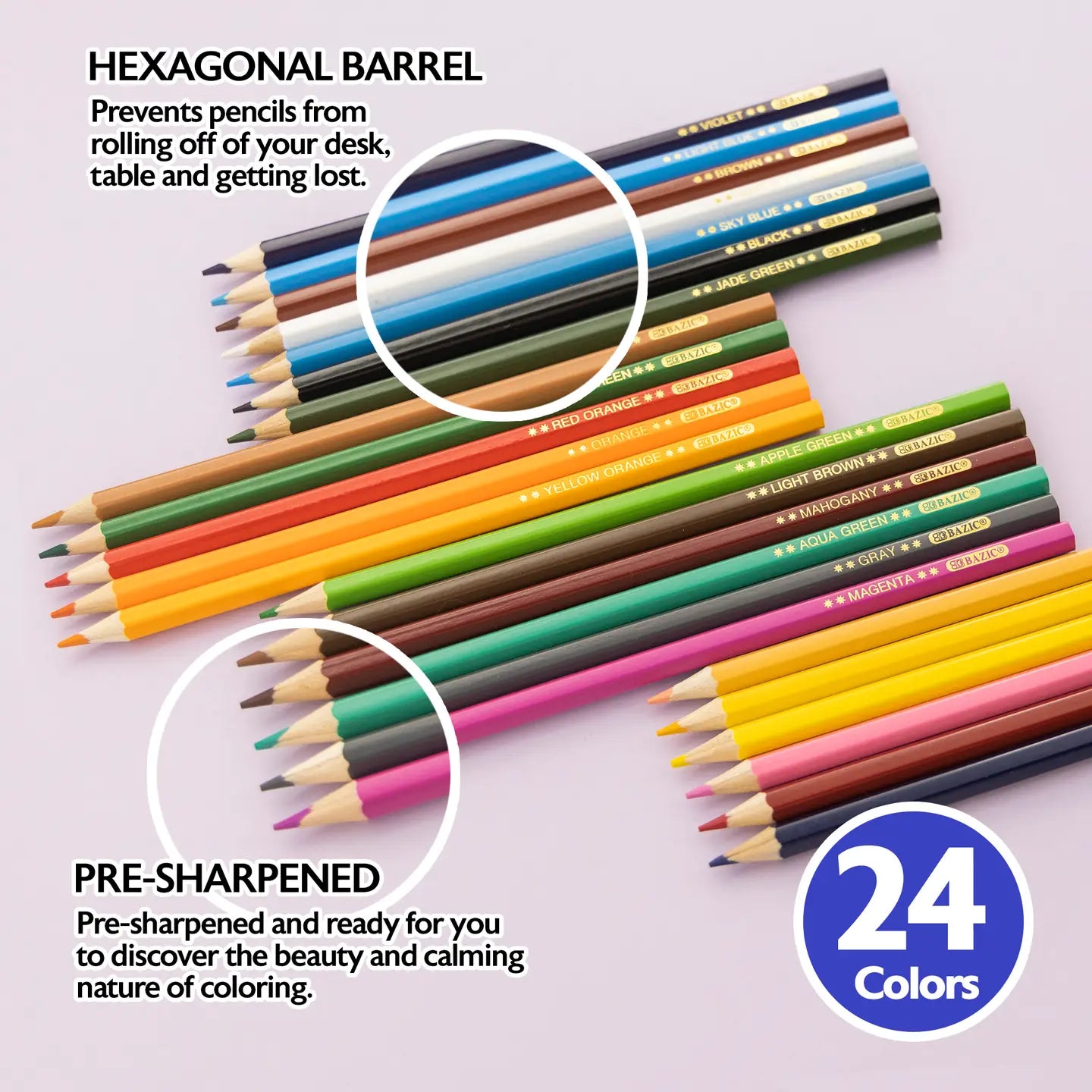 Set Of 24 Colored Pencils