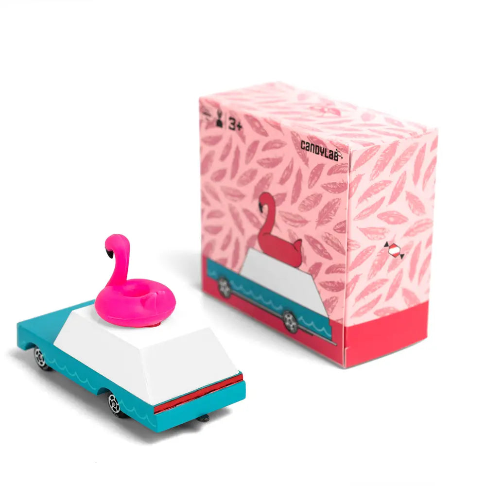 Push Toy - Flamingo Wagon