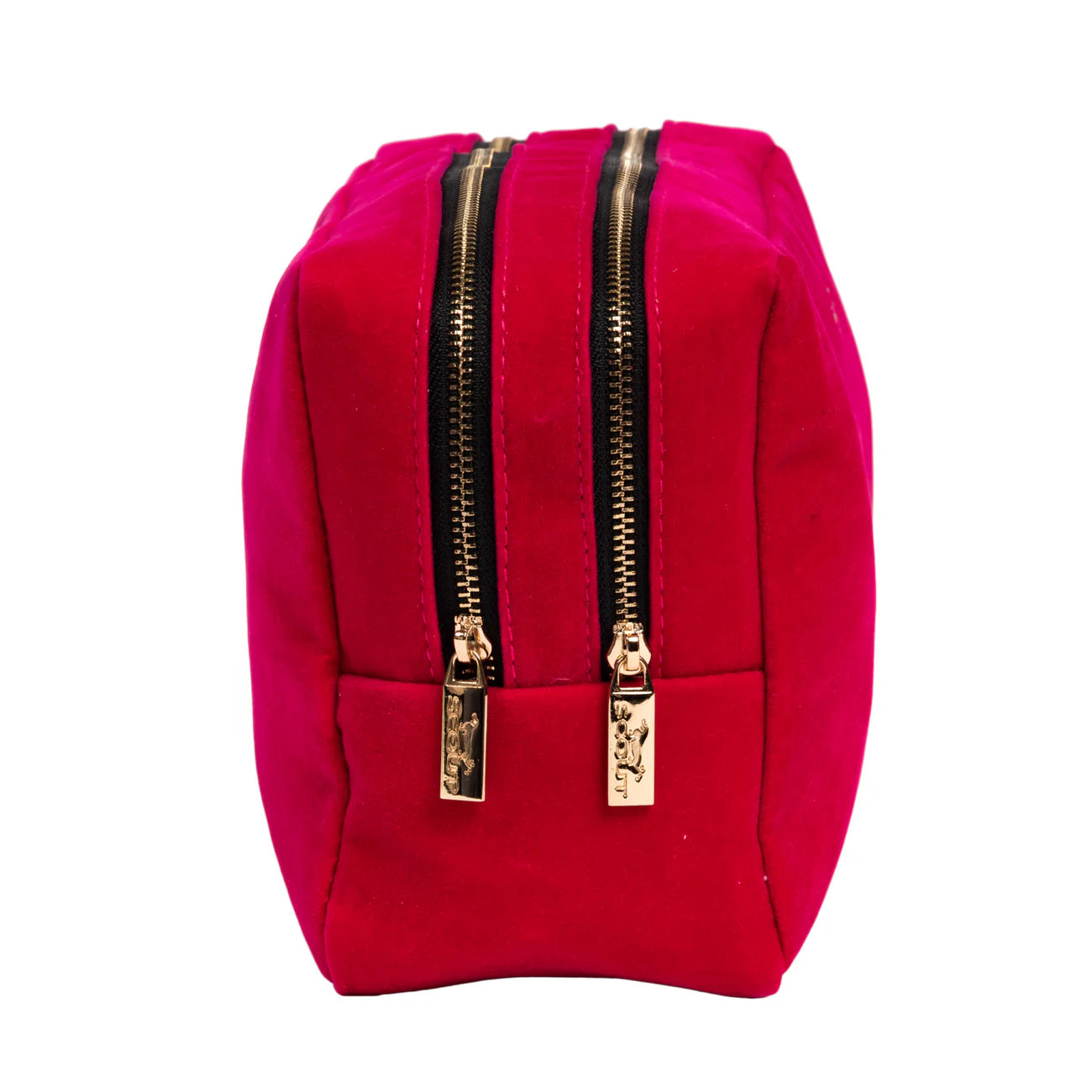 2-Way Cosmetic Bag - Pink Velvet
