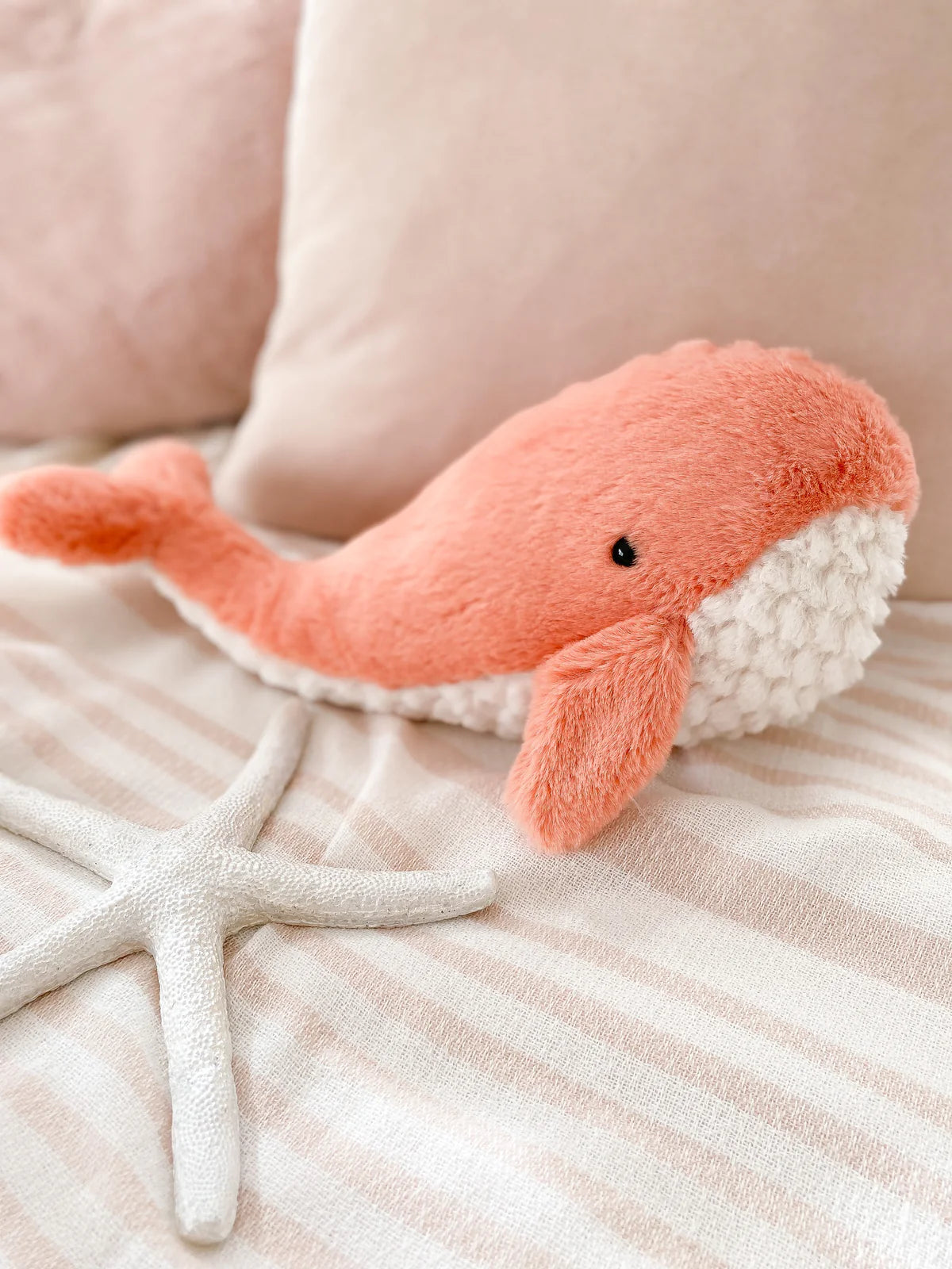 Coral Whale Stuffed Toy