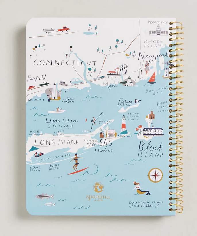 Northeastern Harbors Ruled Spiral Notebook