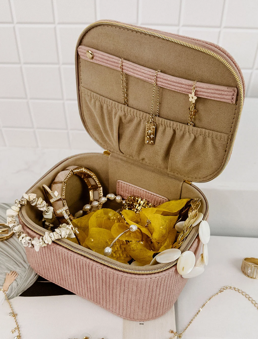 Jessie Jewelry Case - Dusty Pink