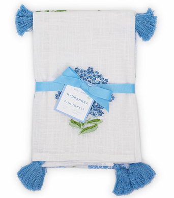 Hydrangea Dish Towels - Set of 2