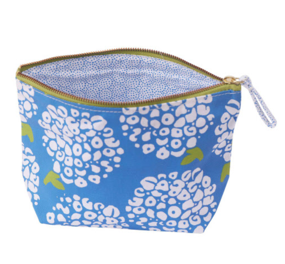 Hydrangea Blue Pouch - Medium