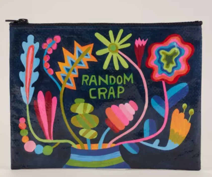Random Crap Flora Zipper Pouch