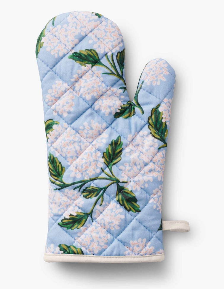 Hydrangea Oven Mitt