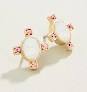 Duchess Stud Earrings - Opal