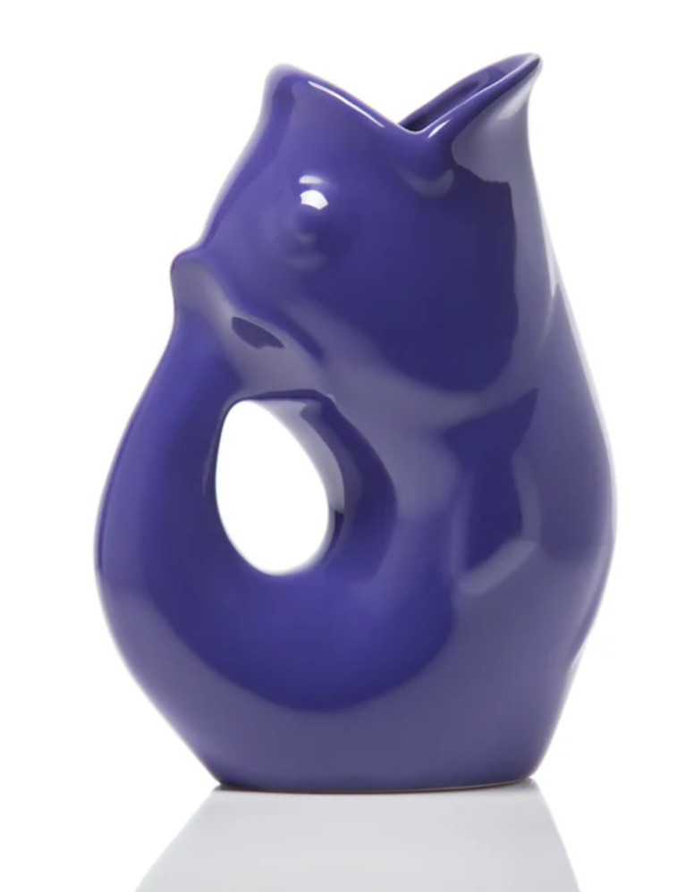 Indigo Gurgle Pot - Medium