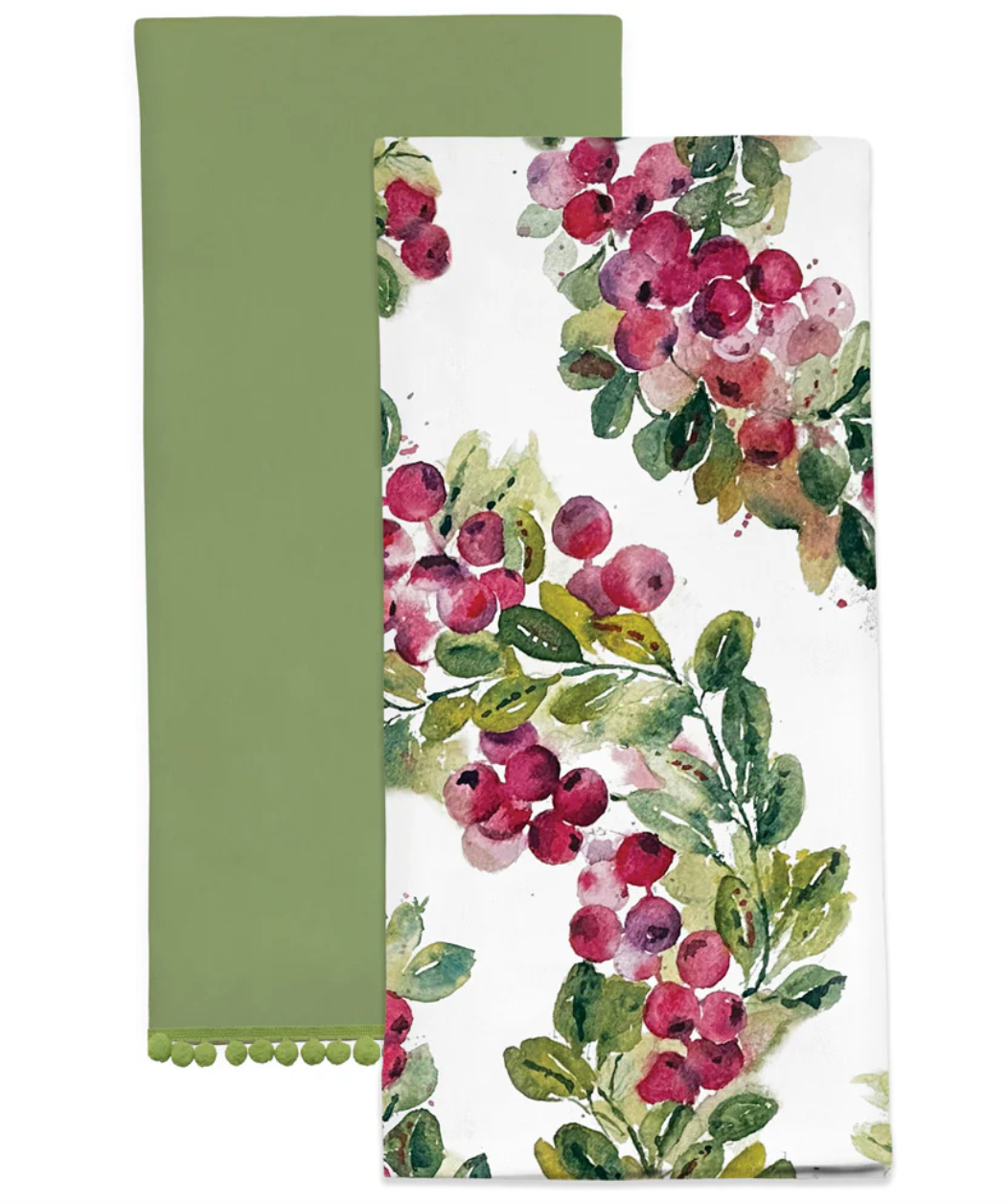 Dish Towels Cranberry Wreath Sativa