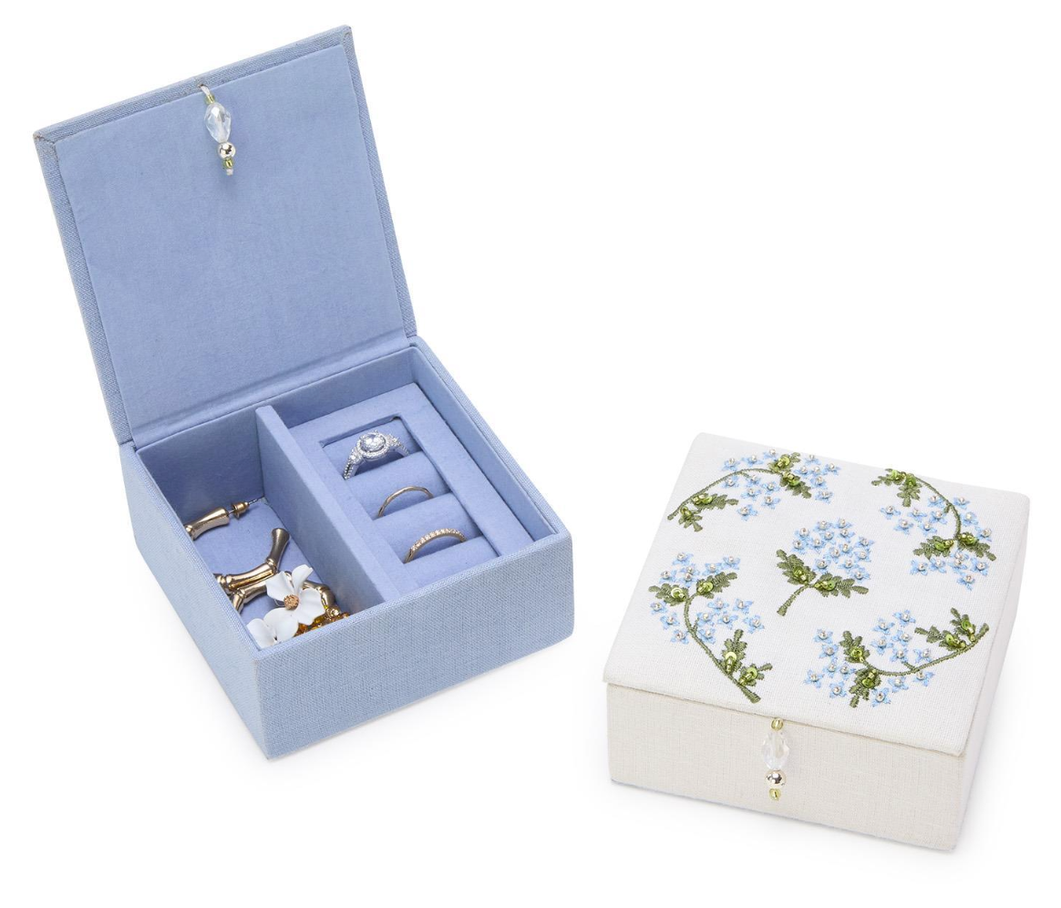 Hydrangea Small Jewelry Box