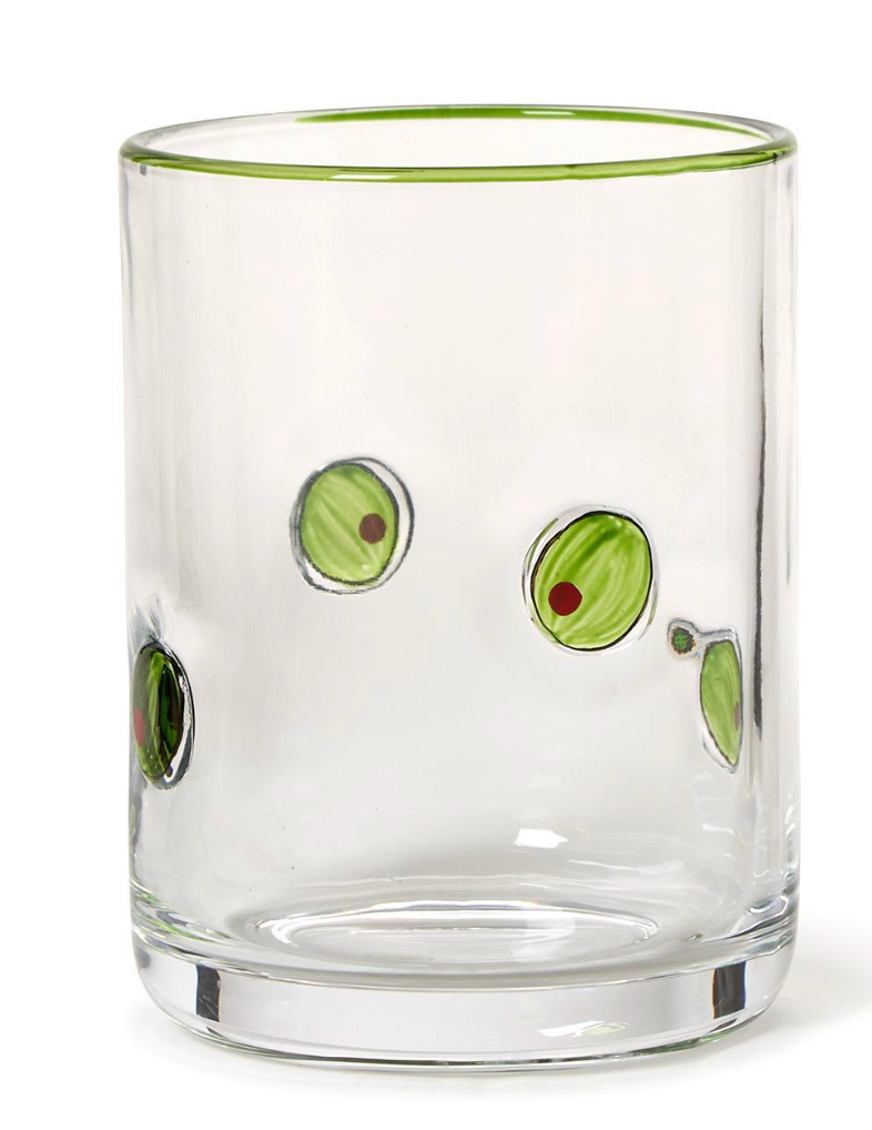 Martini Olive DOF Glass