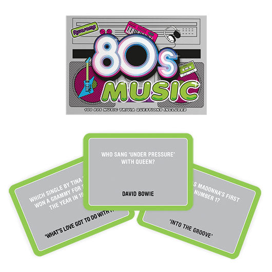 80s Music Trivia Card