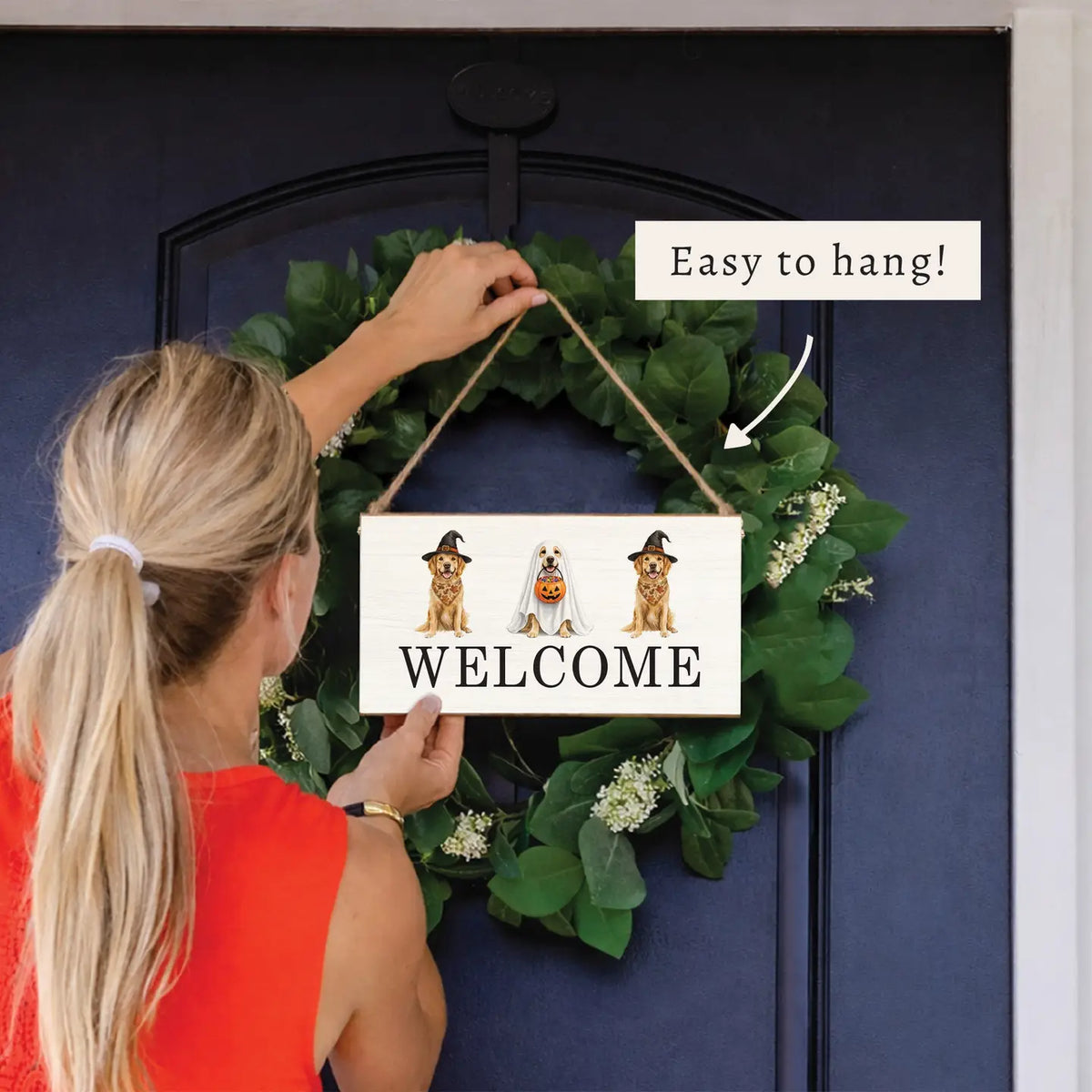 Hanging Sign - Halloween Dogs
