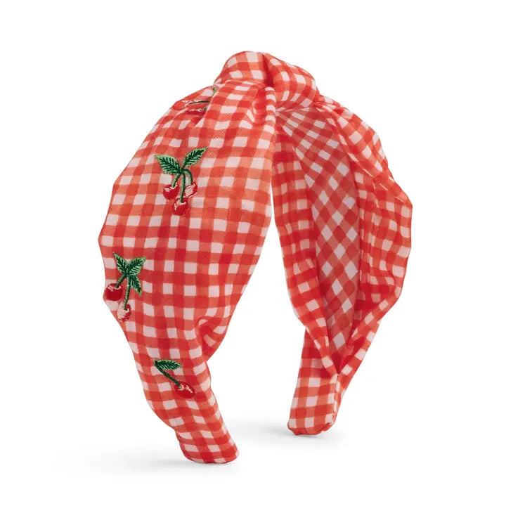 Knotted Headband - Cherries