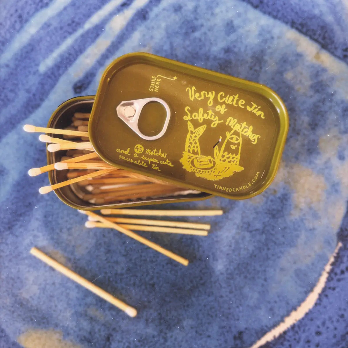 Very Cute Tin Of Safety Matches
