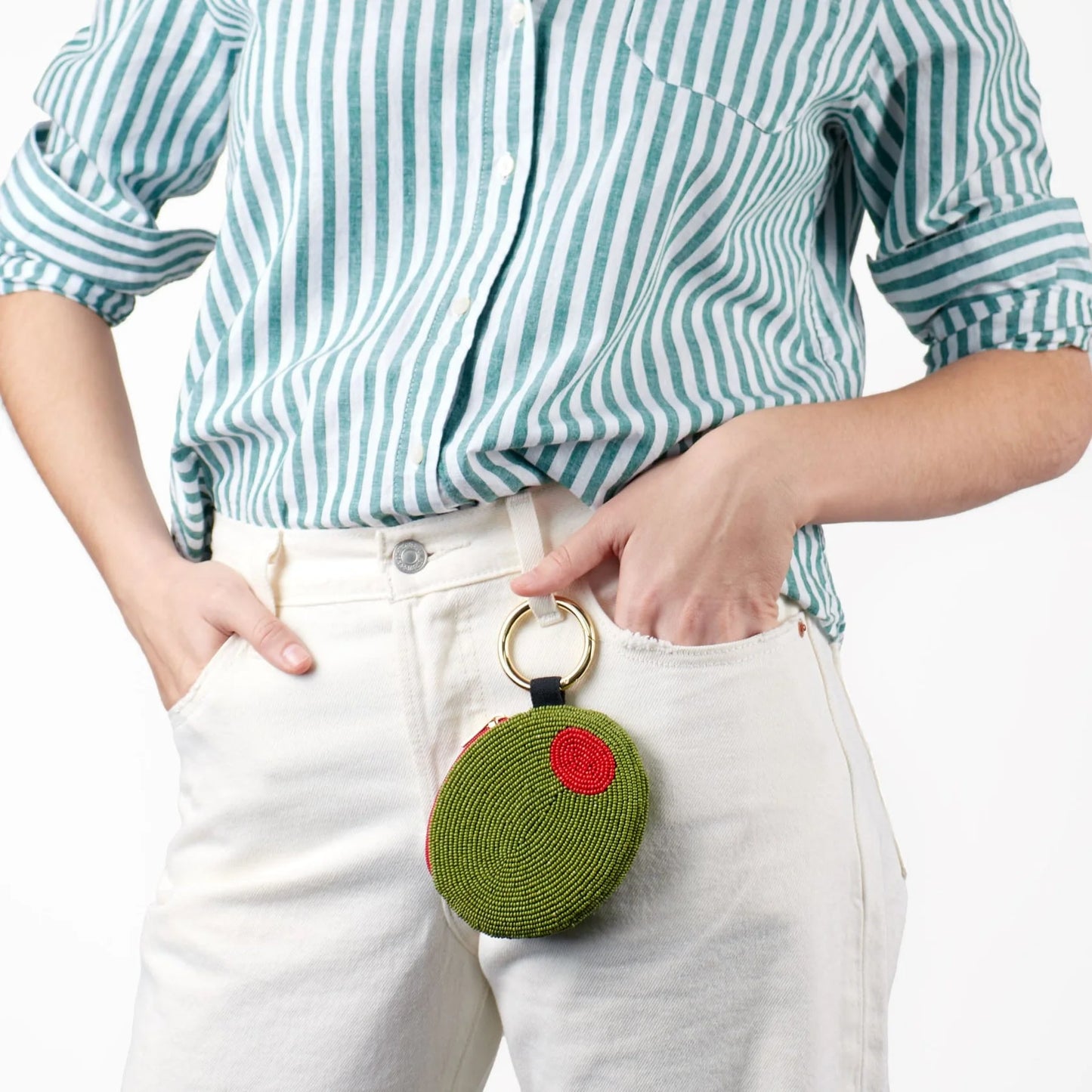 Green Mary Olive Coin Purse