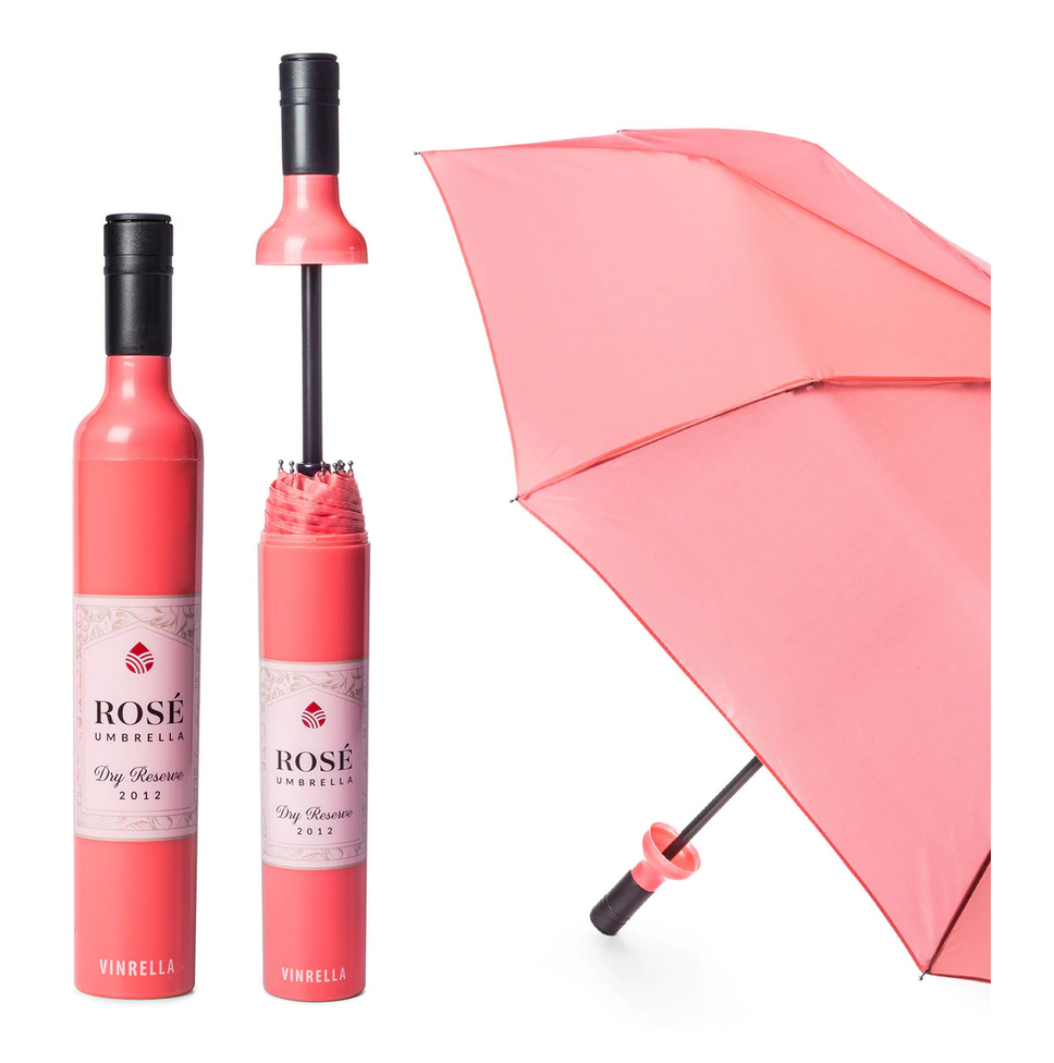 Wine Bottle Umbrella - Rose