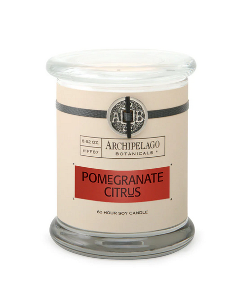 Pomegranate Citrus Glass Jar Candle