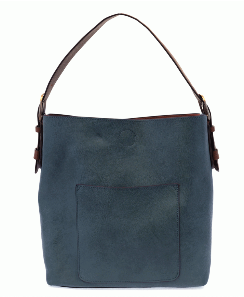 Classic Hobo Handbag - Dark Chambray