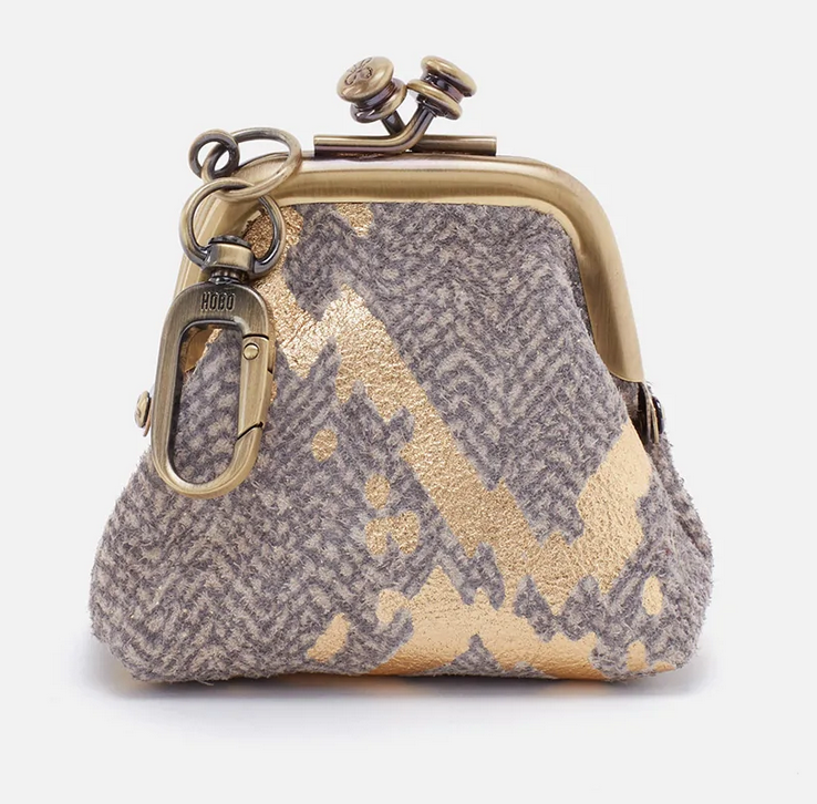 Run - Coin Purse - Gold Herringbone