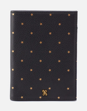 Load image into Gallery viewer, Passport Holder - Black With Gold Stars