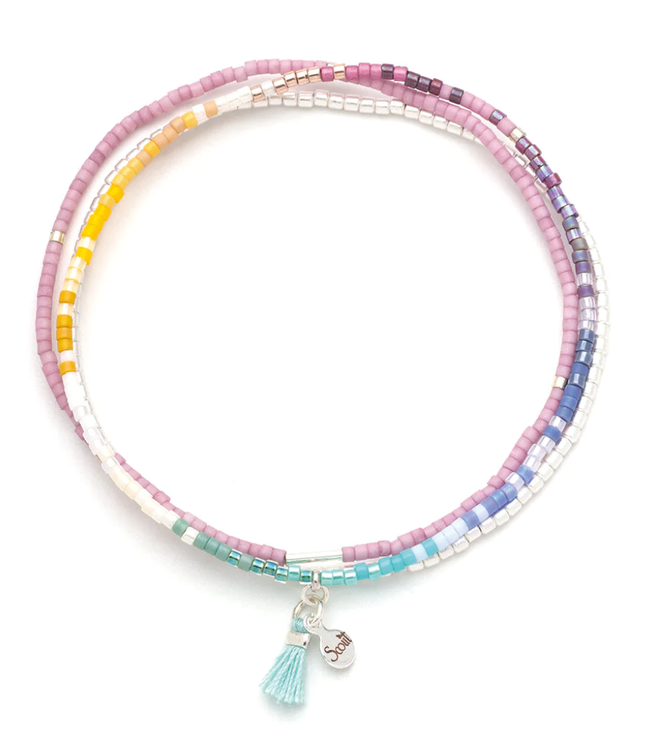 Miyuki Bracelet Trio - Bright Multi Silver