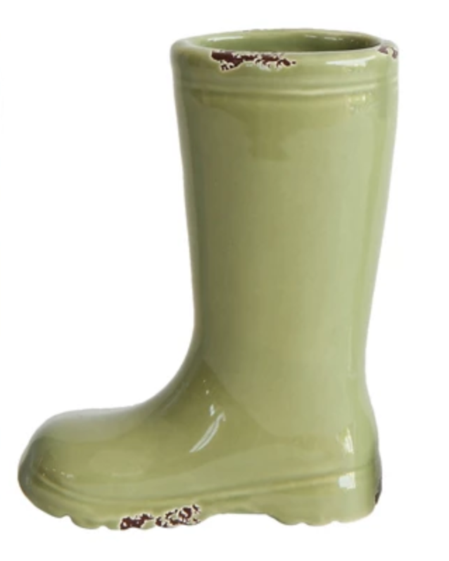 Boot Vase, 7" Stoneware