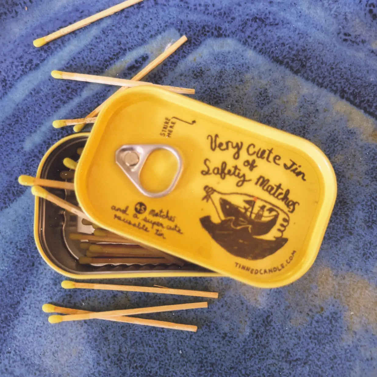 Very Cute Tin Of Safety Matches