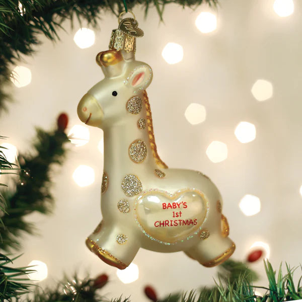 Baby's 1St Christmas Giraffe Ornament