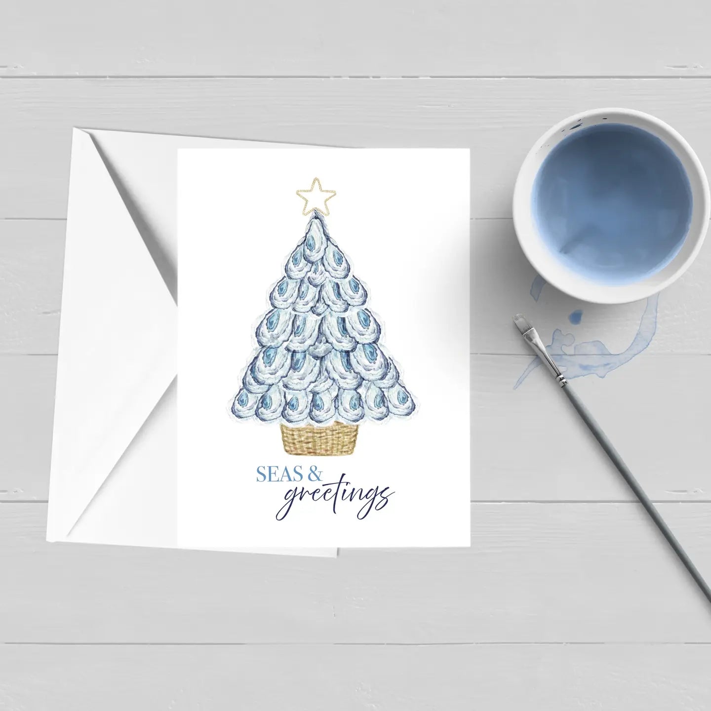 Boxed Set of 8 - Seas & Greeting Oyster