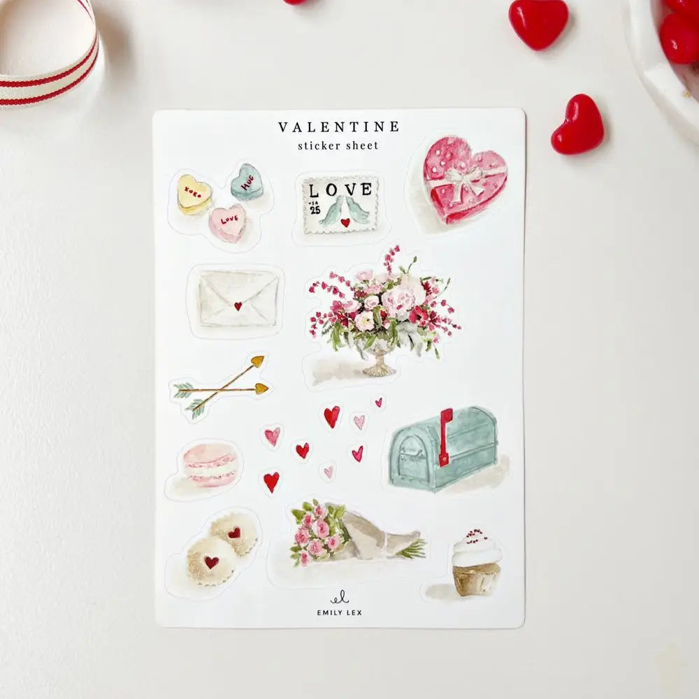 Valentines Sticker Sheets