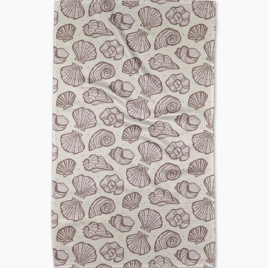 Dish Towel - Retro Coastal Seashells