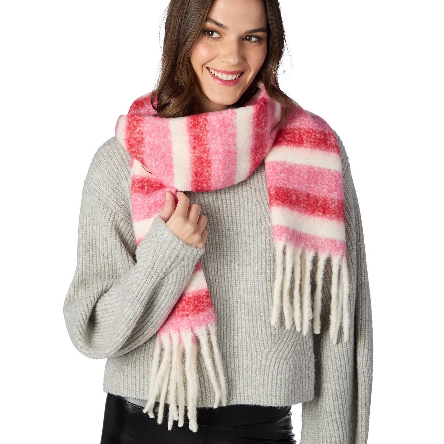 Red Striped Scarf