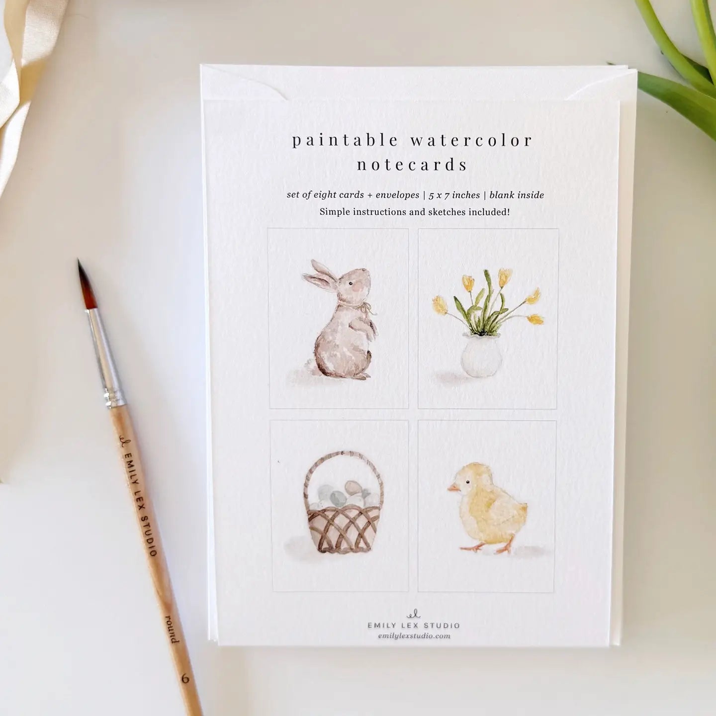 Paintable Notecards - Easter