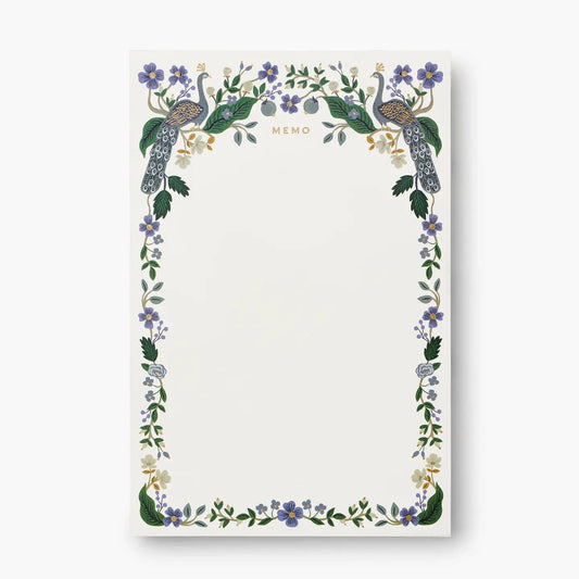 Memo Pad - Peacock