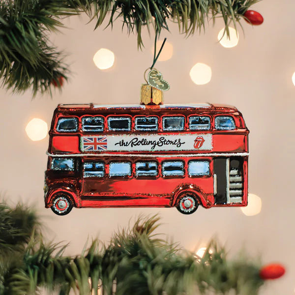 The Rolling Stone Brittish Bus Ornament