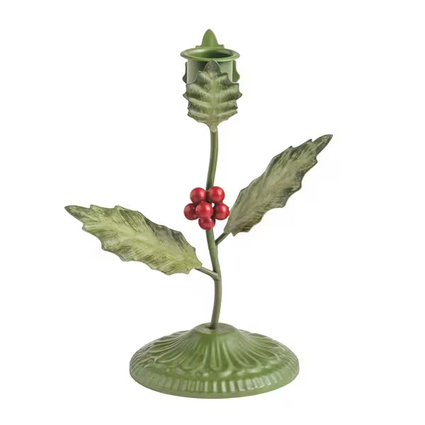 Small Holly Candlestick