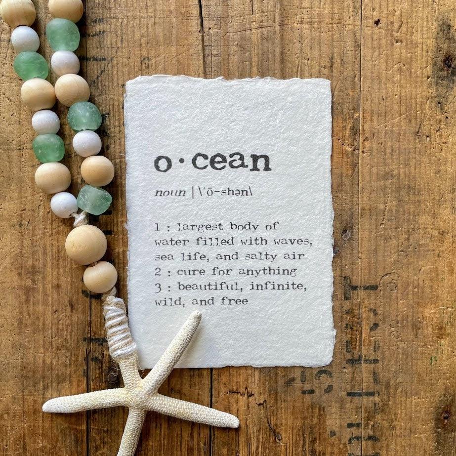 Ocean Definition Print