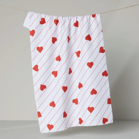 Dish Towel - Stitched Heart