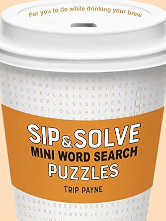Sip & Solve Mini Word Searches