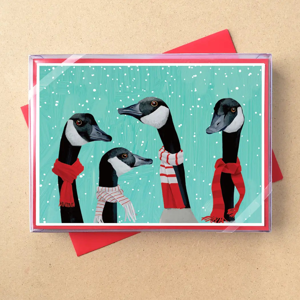 Boxed Cards - Cozy Geese