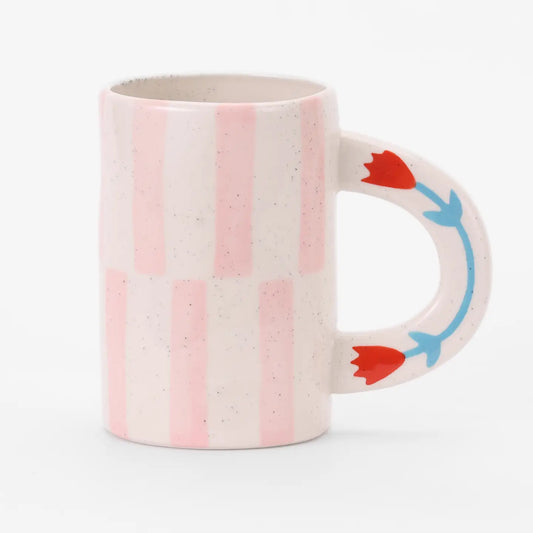 Coffee Mug - Pink Check