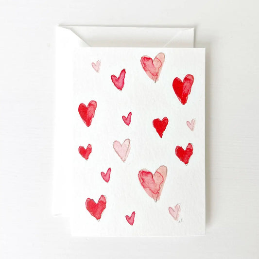 Mini Notecard - Hearts
